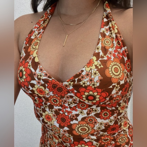 Retro floral dress 🌼 - Picture 4 of 4